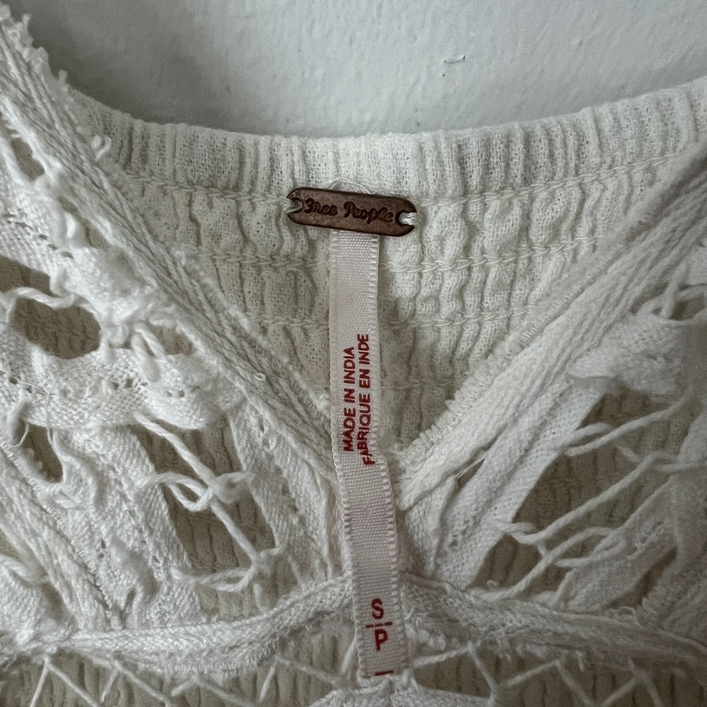 White free people maxi dress